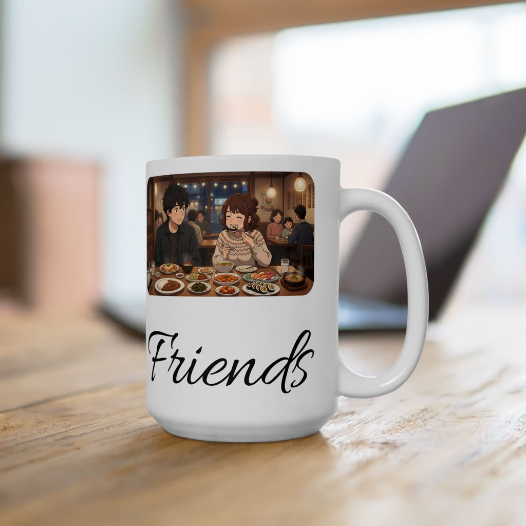 Family & Friends #11 Forever White Ceramic Mug — Cozy Feast Cup (11oz/15oz)