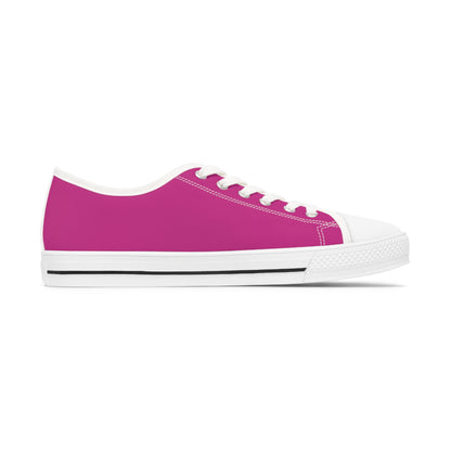 Women's Dark Pink Low Top Sneakers