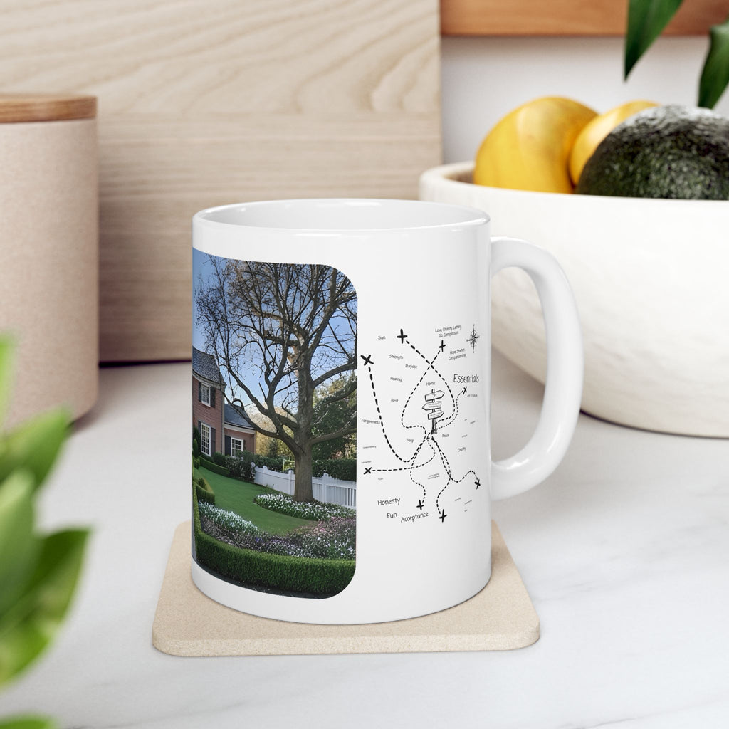 Cozy Architecture & Dreamy Landscapes #1 White Ceramic Mug – Homes Home Sweet Home Cup (11oz/15oz)