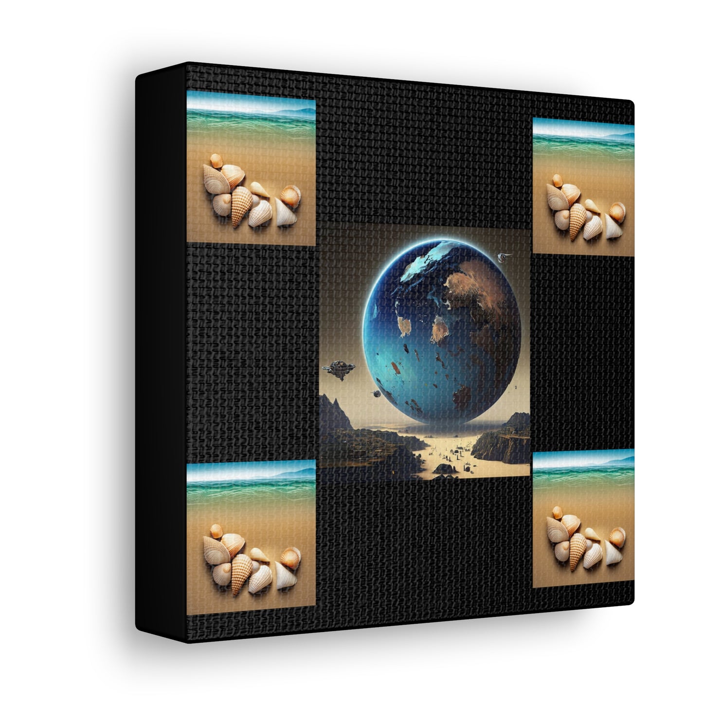 Matiby Worlds Black Canvas Gallery Wraps