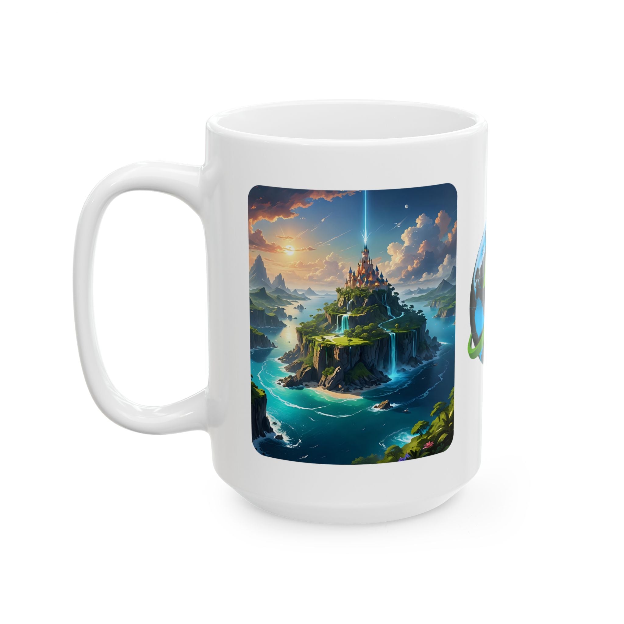 Contrast & Perspective #3 White Ceramic Mug — Time & Chance Daily Cup (11oz, 15oz)