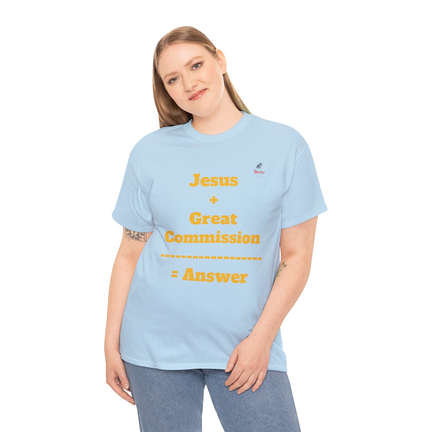 Jesus+Great Commission Unisex Heavy Cotton Tee