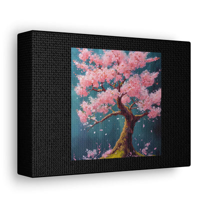 Cherry Blossom Black Canvas Gallery Wraps