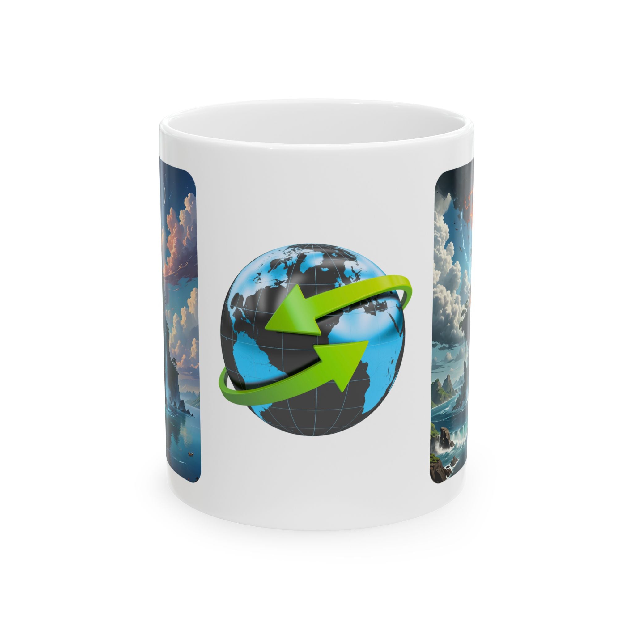 Contrast & Perspective #5 White Ceramic Mug — Time & Chance Daily Cup (11oz, 15oz)