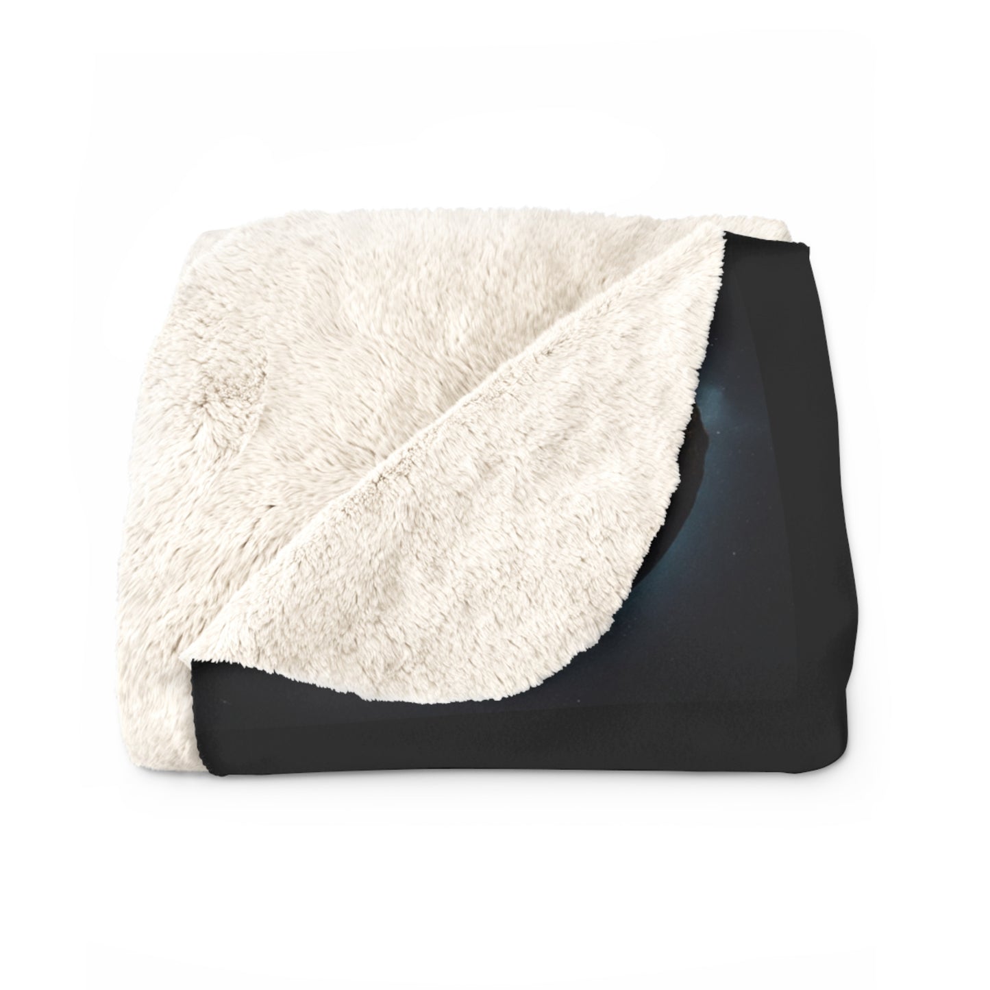 Matiby MEK Black Sherpa Fleece Blanket