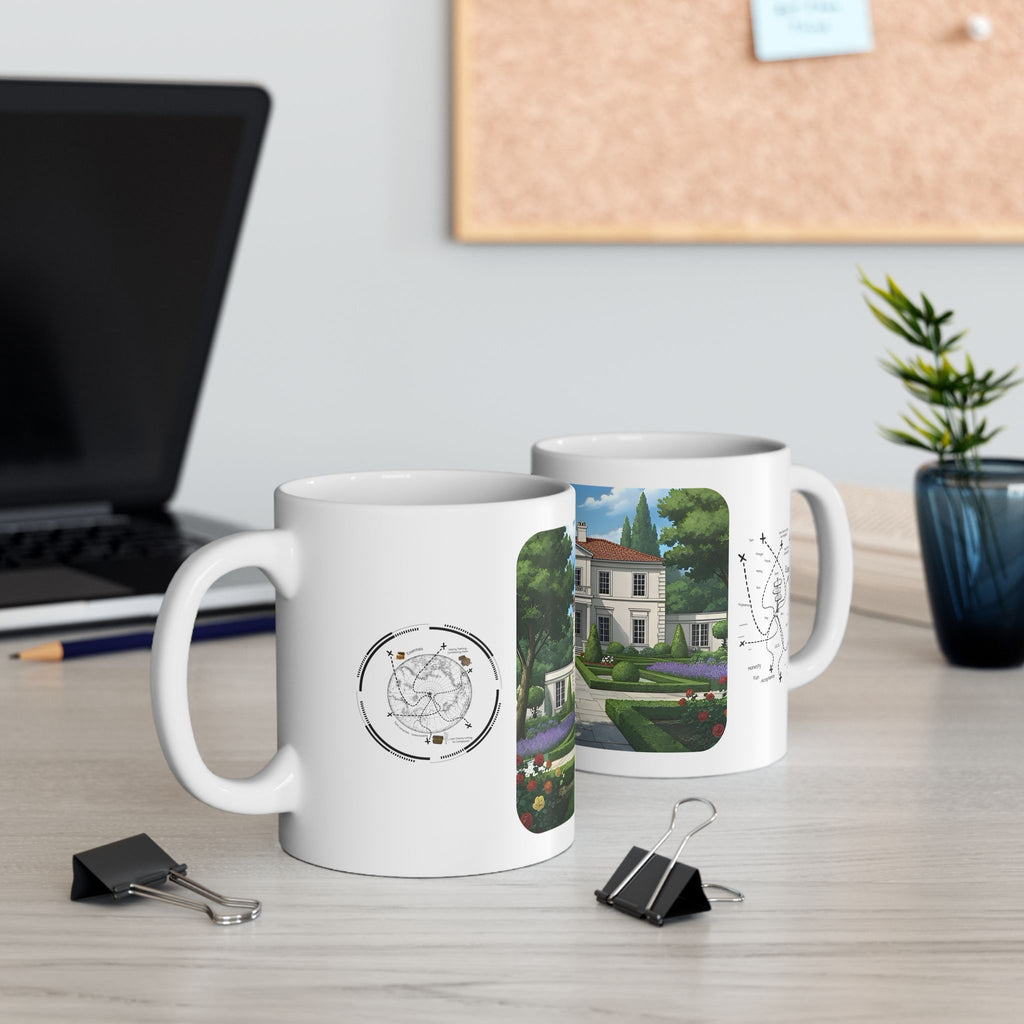 Cozy Architecture & Dreamy Landscapes #38 White Ceramic Mug – Homes Home Sweet Home Cup (11oz/15oz)