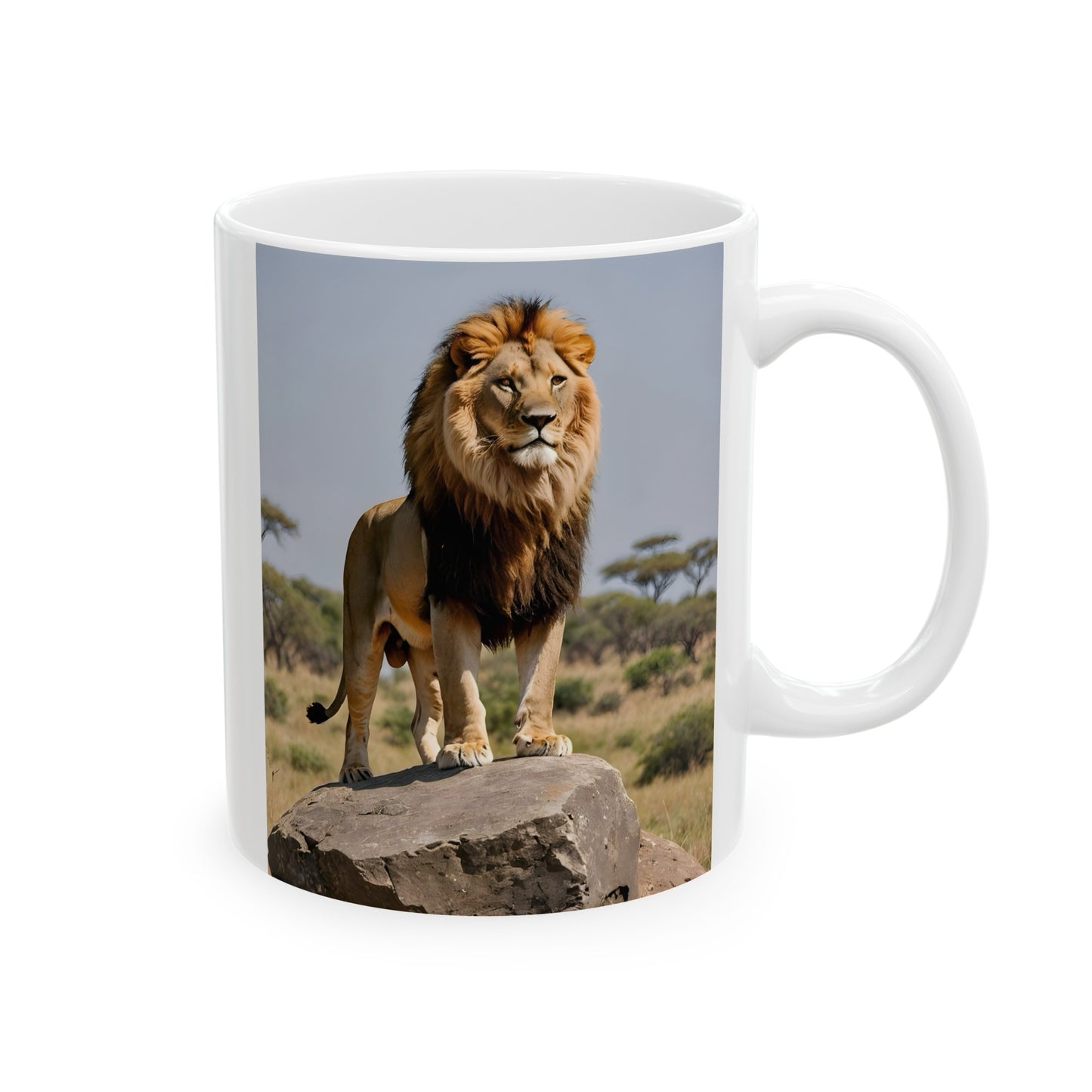 Matiby Lion Ceramic Mug, 11oz