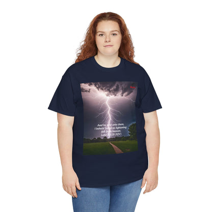 Lightning Style Satan's Fall Unisex Heavy Cotton Tee