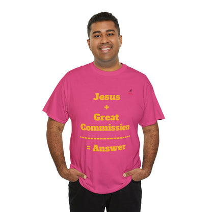 Jesus+Great Commission Unisex Heavy Cotton Tee