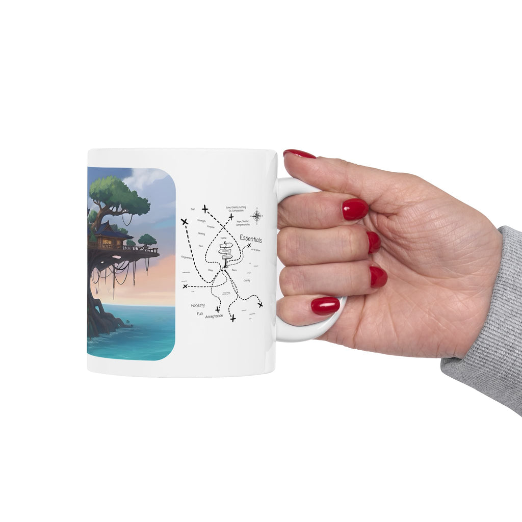 Cozy Architecture & Dreamy Landscapes #6 White Ceramic Mug – Homes Home Sweet Home Cup (11oz/15oz)