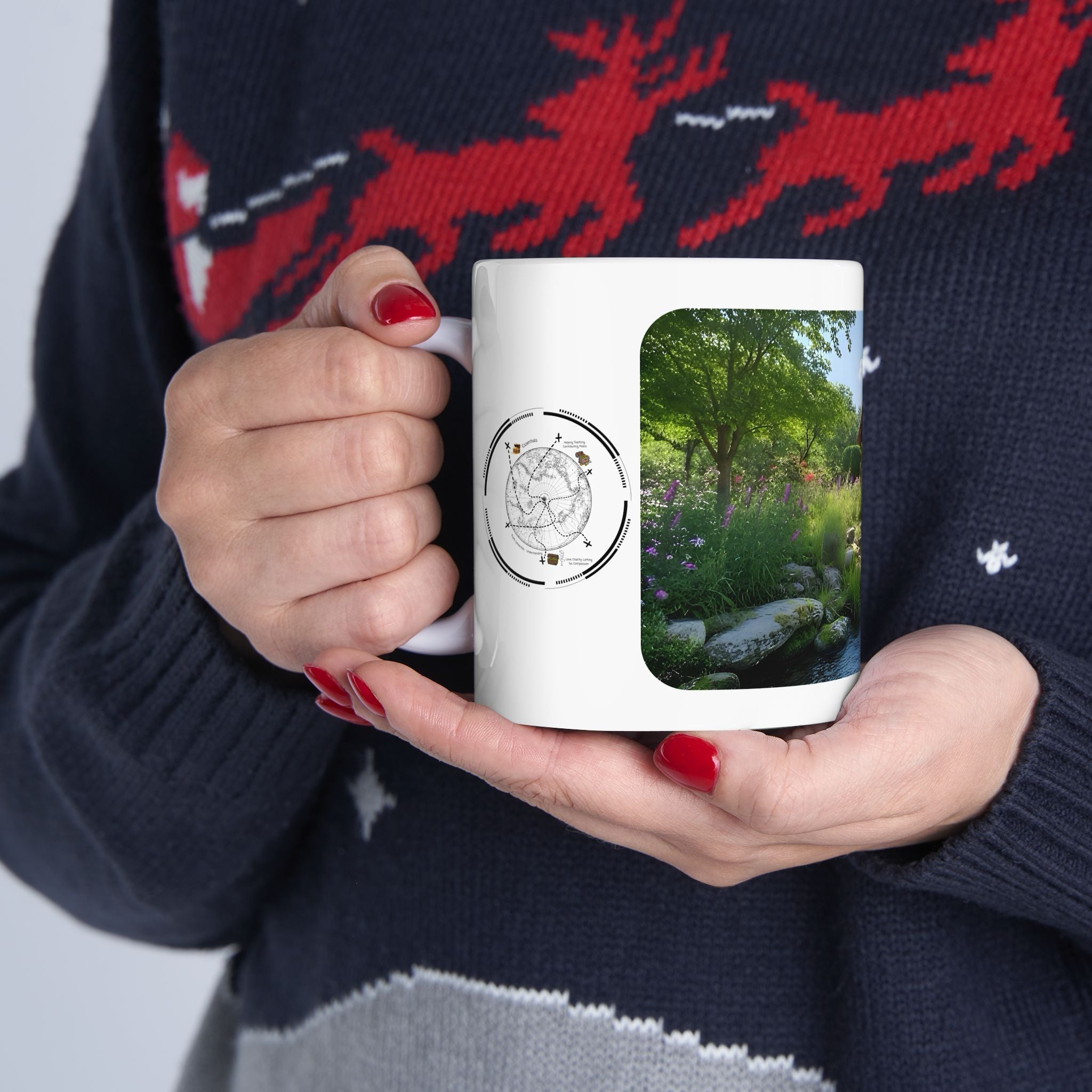 Cozy Architecture & Dreamy Landscapes #11 White Ceramic Mug – Homes Home Sweet Home Cup (11oz/15oz)