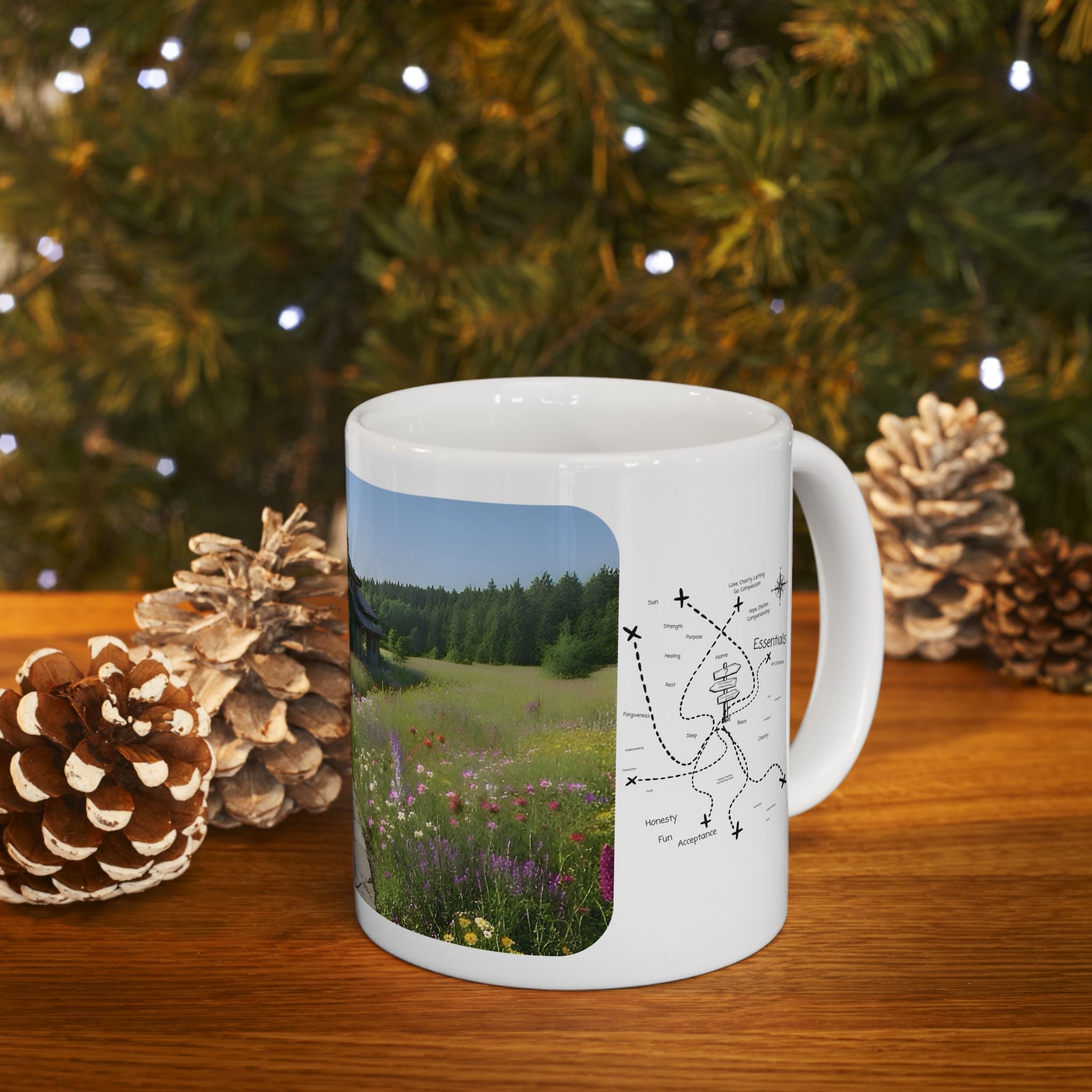 Cozy Architecture & Dreamy Landscapes #7 White Ceramic Mug – Homes Home Sweet Home Cup (11oz/15oz)