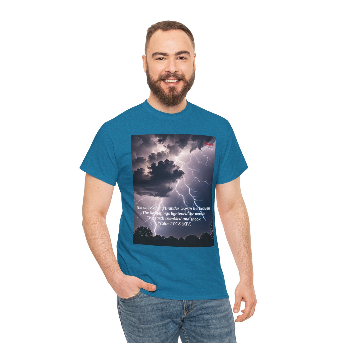 Lightning Style Thunder Unisex Heavy Cotton Tee