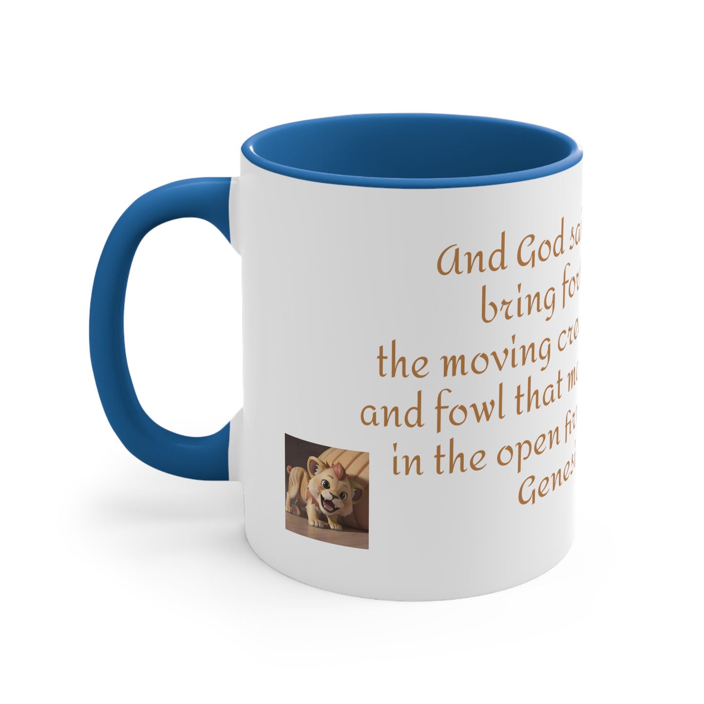 Bible Speaks Gen 1:20 Accent Mug, 11oz