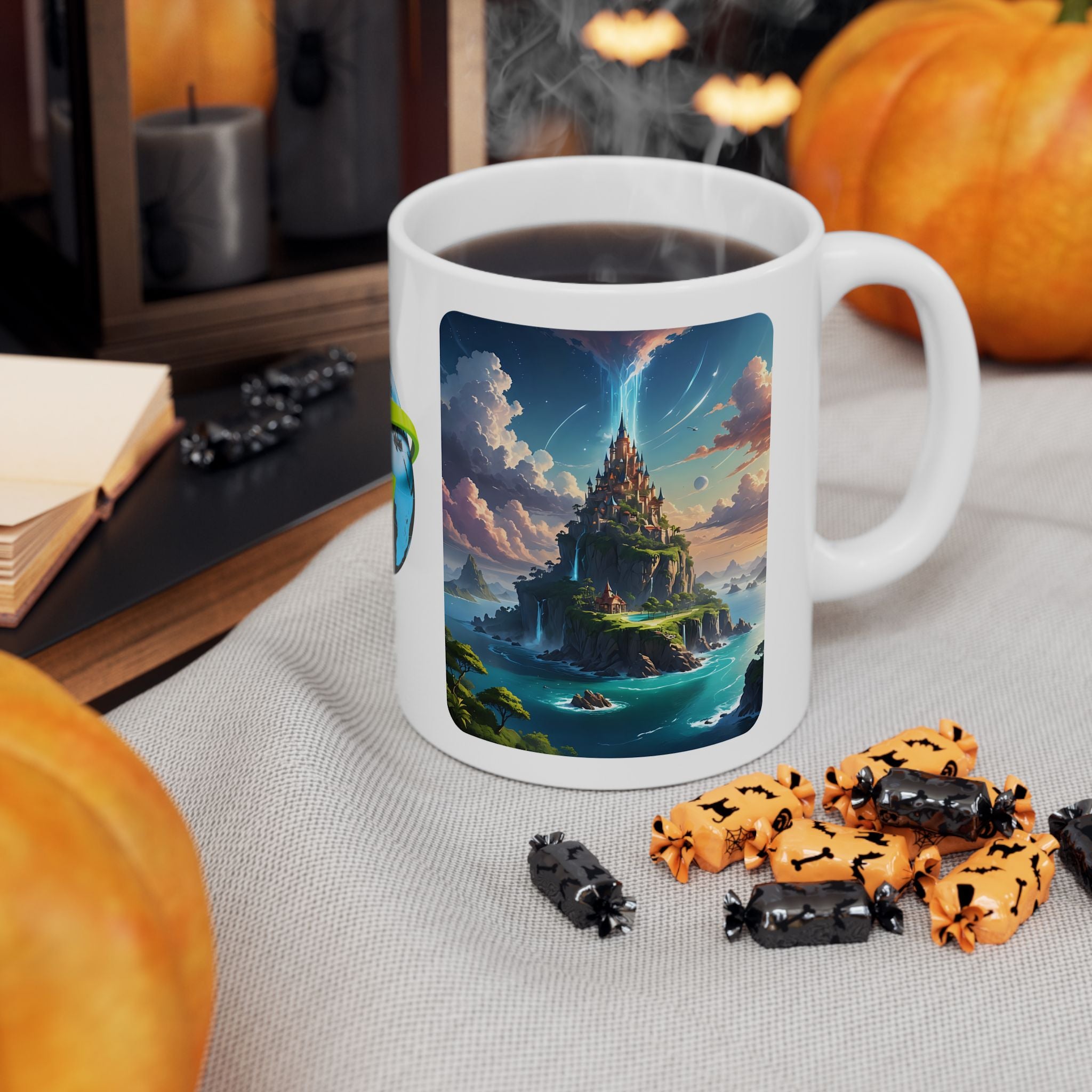 Contrast & Perspective #4 White Ceramic Mug — Time & Chance Daily Cup (11oz, 15oz)