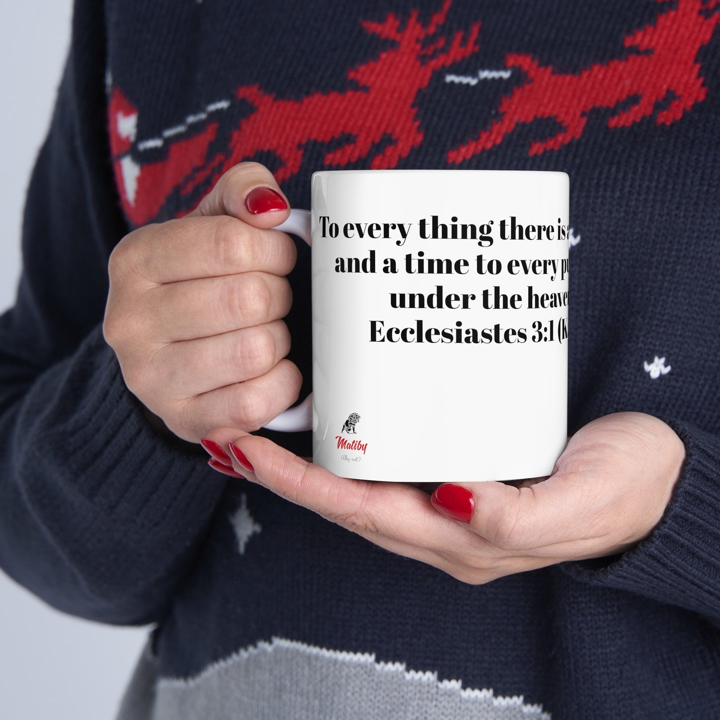 Bible Speaks Ecclesiastes 3:1 Ceramic Mug, 11oz