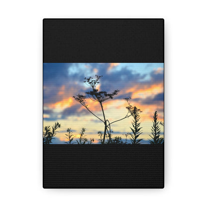 Nature Sunset Silhouette Black Canvas Gallery Wraps