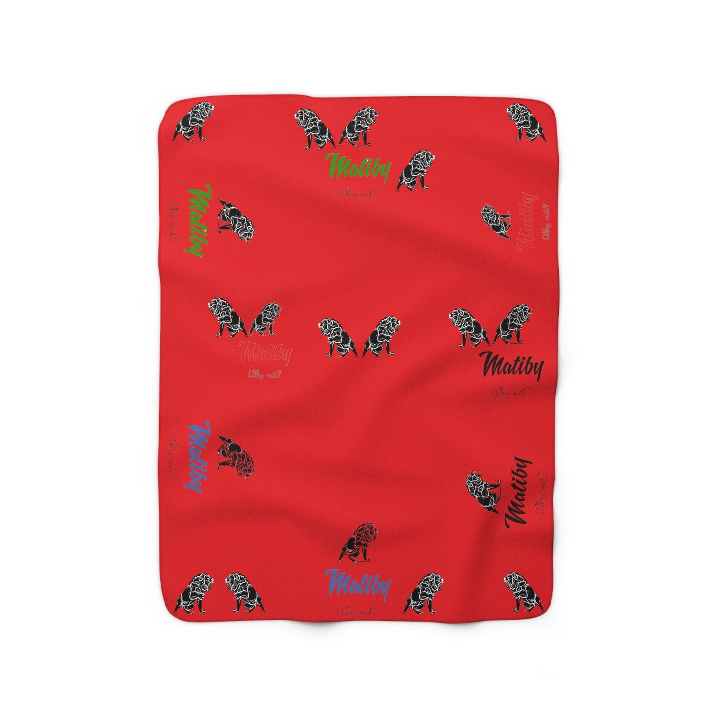 Matiby "Rojo" Sherpa Fleece Blanket