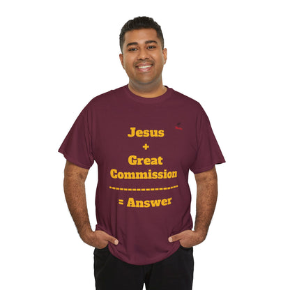 Jesus+Great Commission Unisex Heavy Cotton Tee