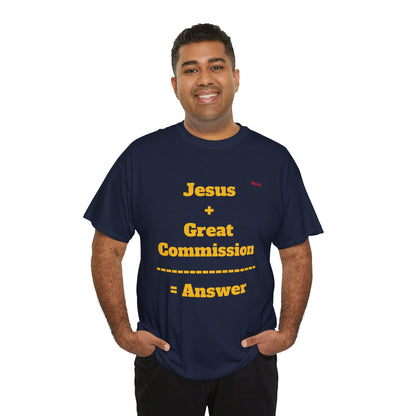 Jesus+Great Commission Unisex Heavy Cotton Tee