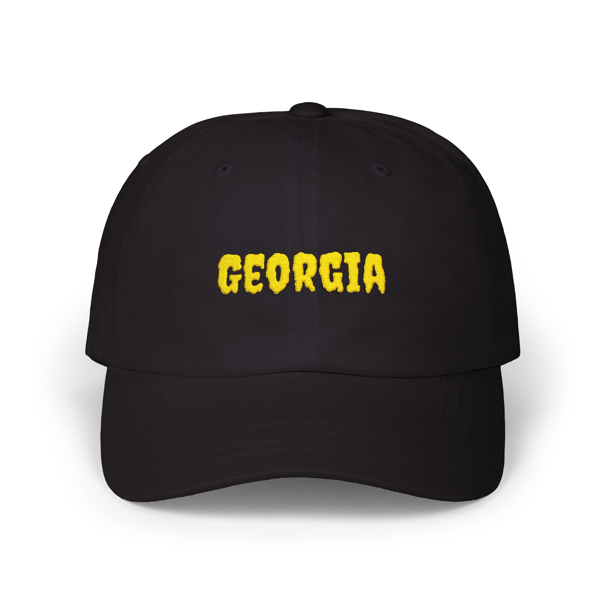 Georgia United States of America Gold Embroidered Classic Dad Cap | GA 4th USA Baseball Hat