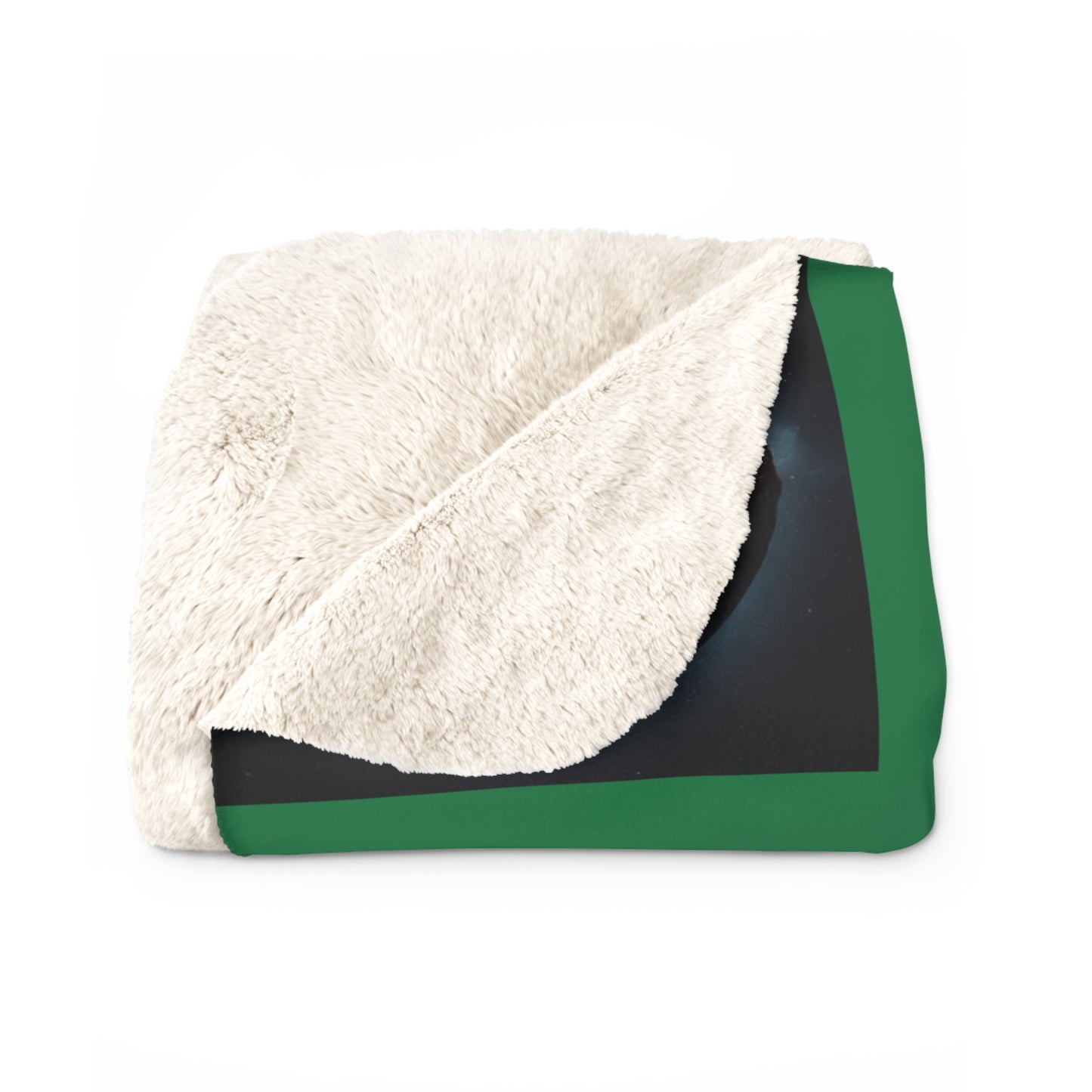 Matiby MEK Green Sherpa Fleece Blanket