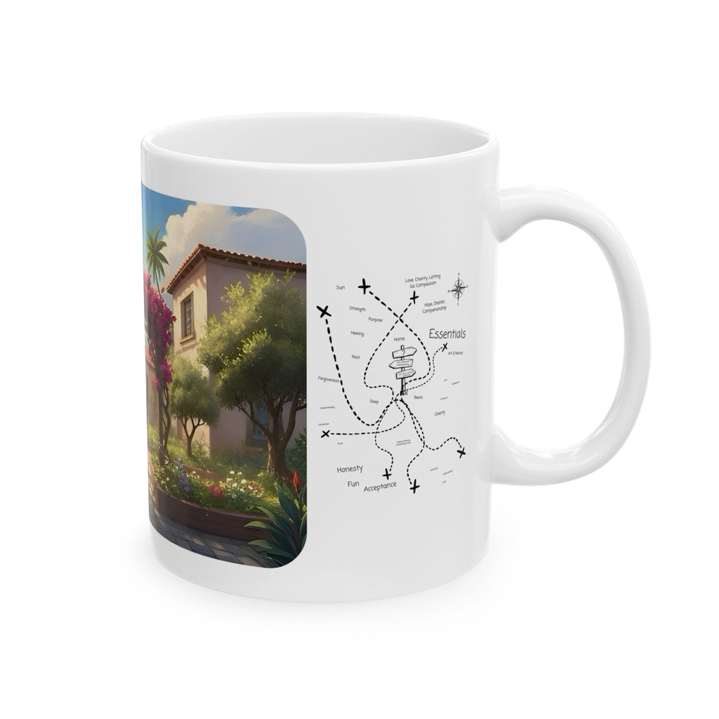 Cozy Architecture & Dreamy Landscapes #45 White Ceramic Mug – Homes Home Sweet Home Cup (11oz/15oz)