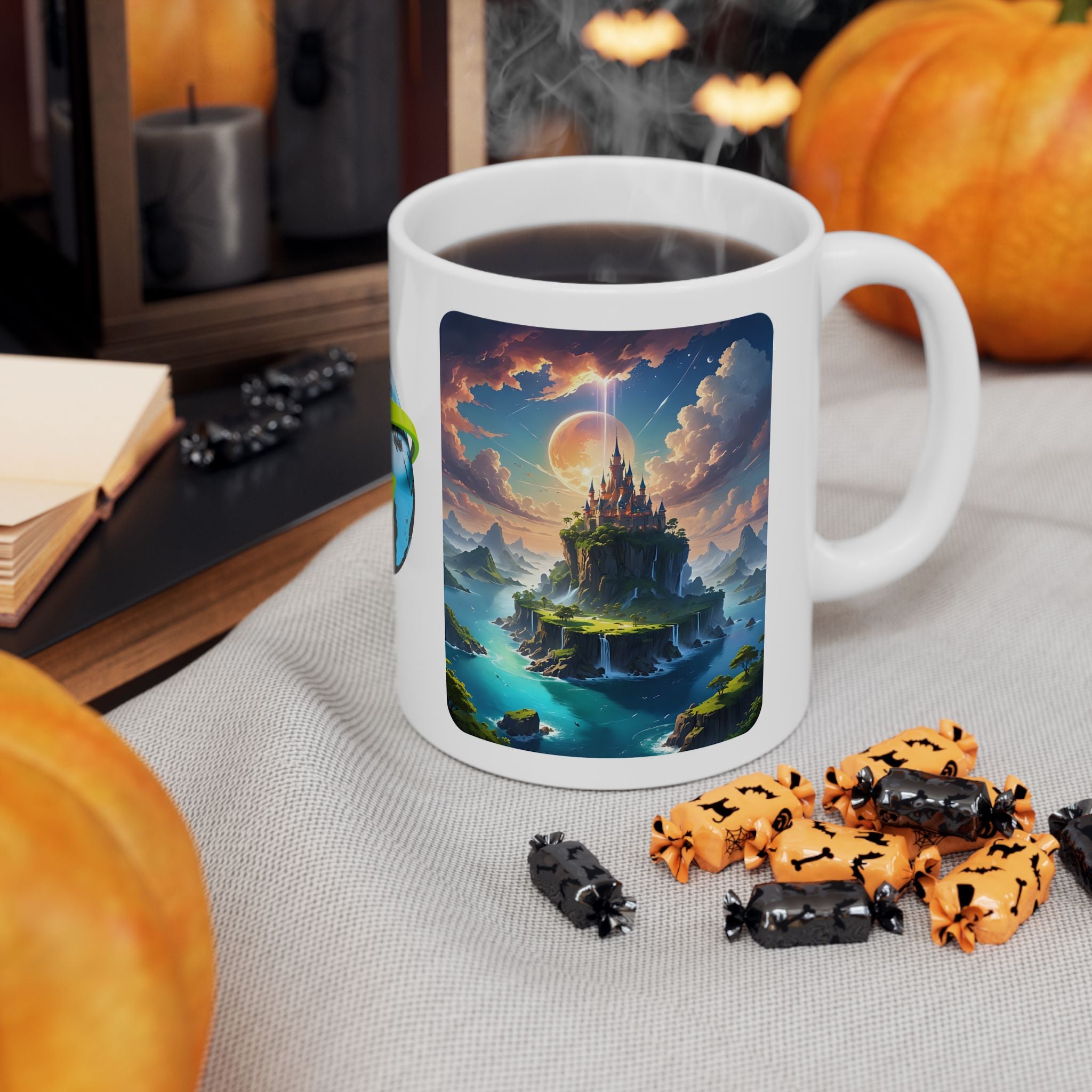 Contrast & Perspective #6 White Ceramic Mug — Time & Chance Daily Cup (11oz, 15oz)