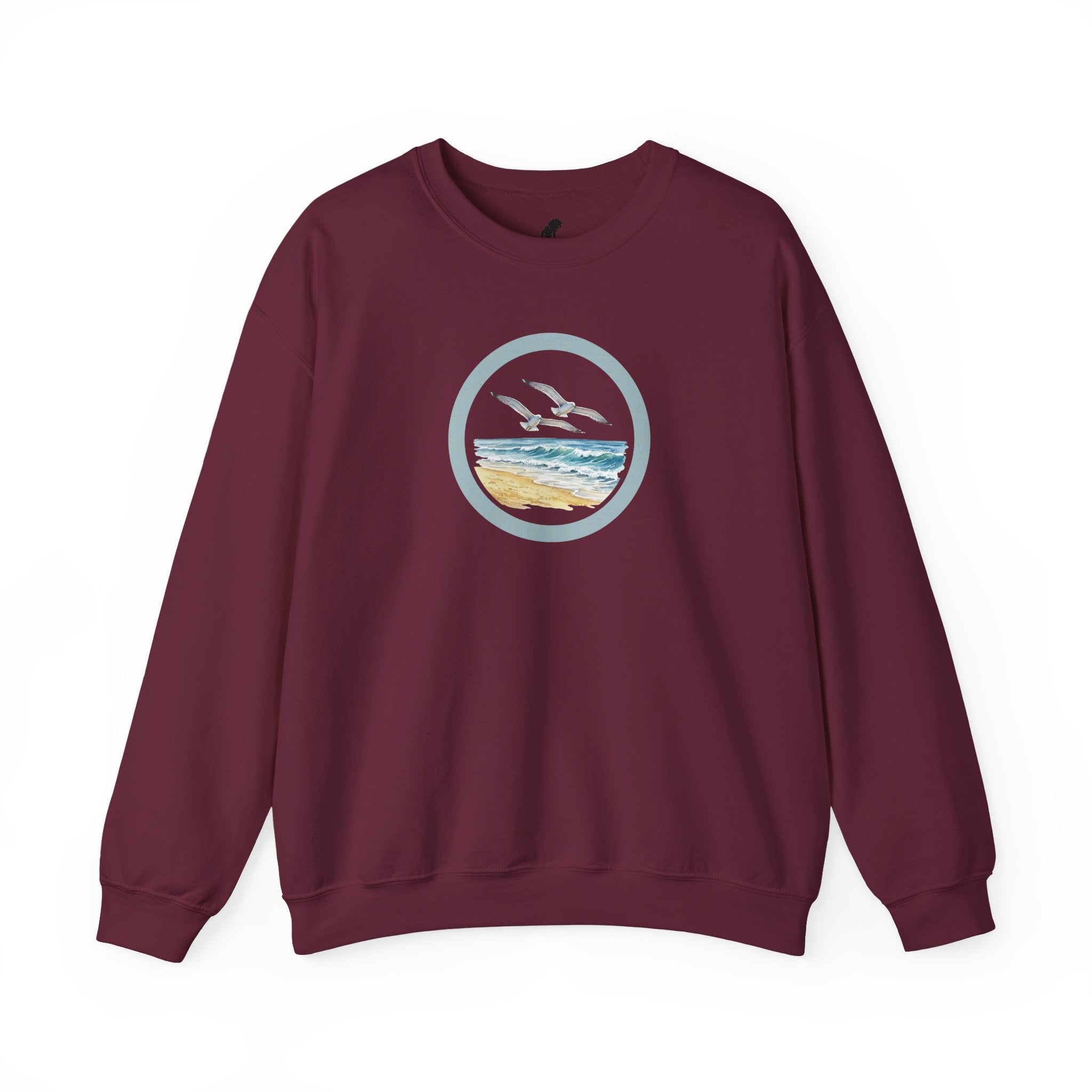 Coastal Circle Crewneck Sweatshirt — Seagull Beach Sweater