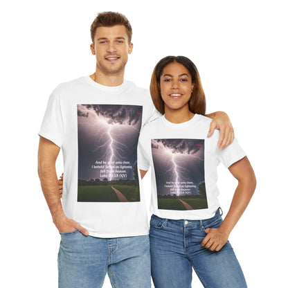 Lightning Style Satan's Fall Unisex Heavy Cotton Tee