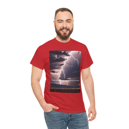 Lightning Style Earth Trembled Unisex Heavy Cotton Tee