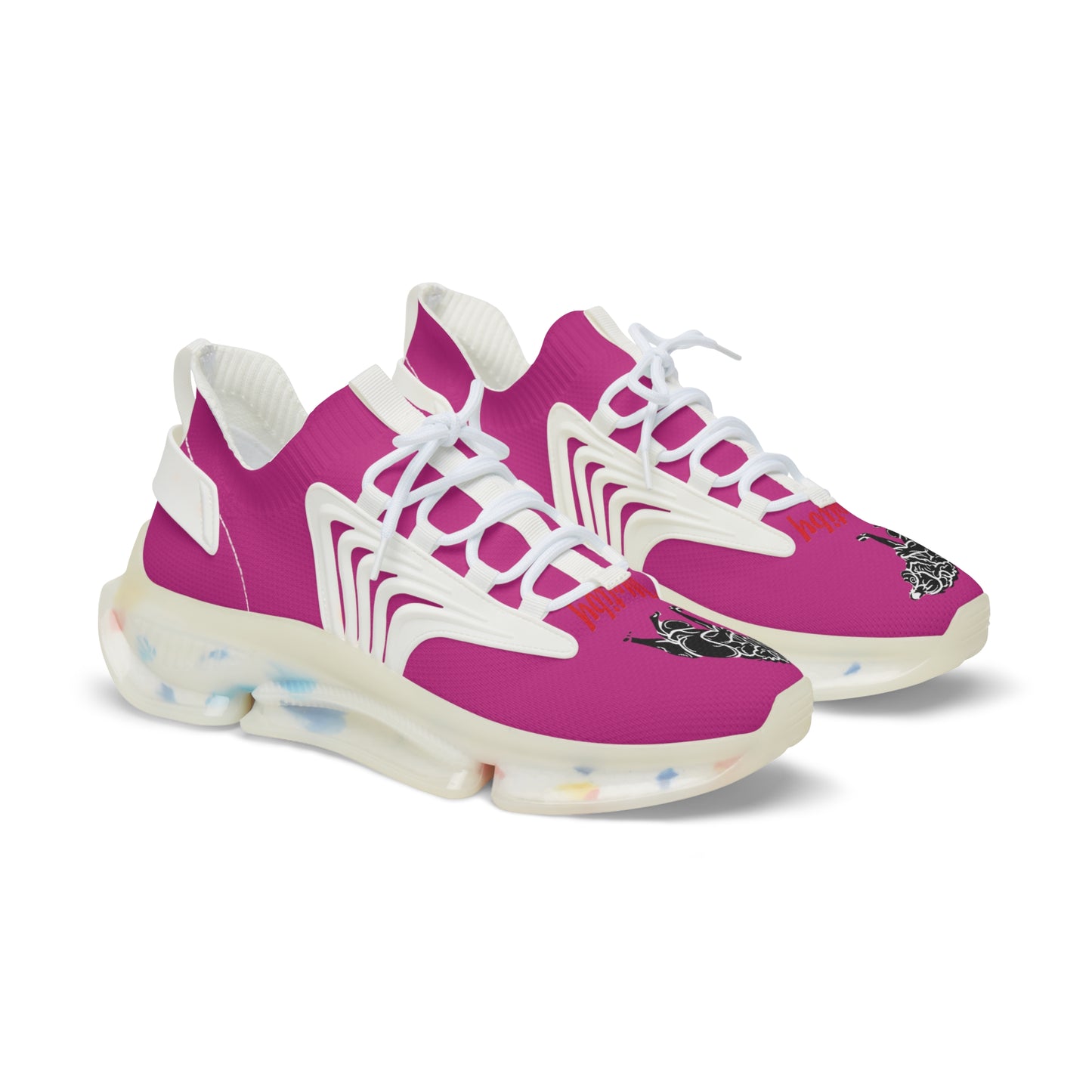 Men's Pink Mesh Sneakers