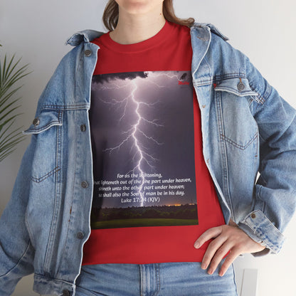 Lightning Style Son of man Unisex Heavy Cotton Tee