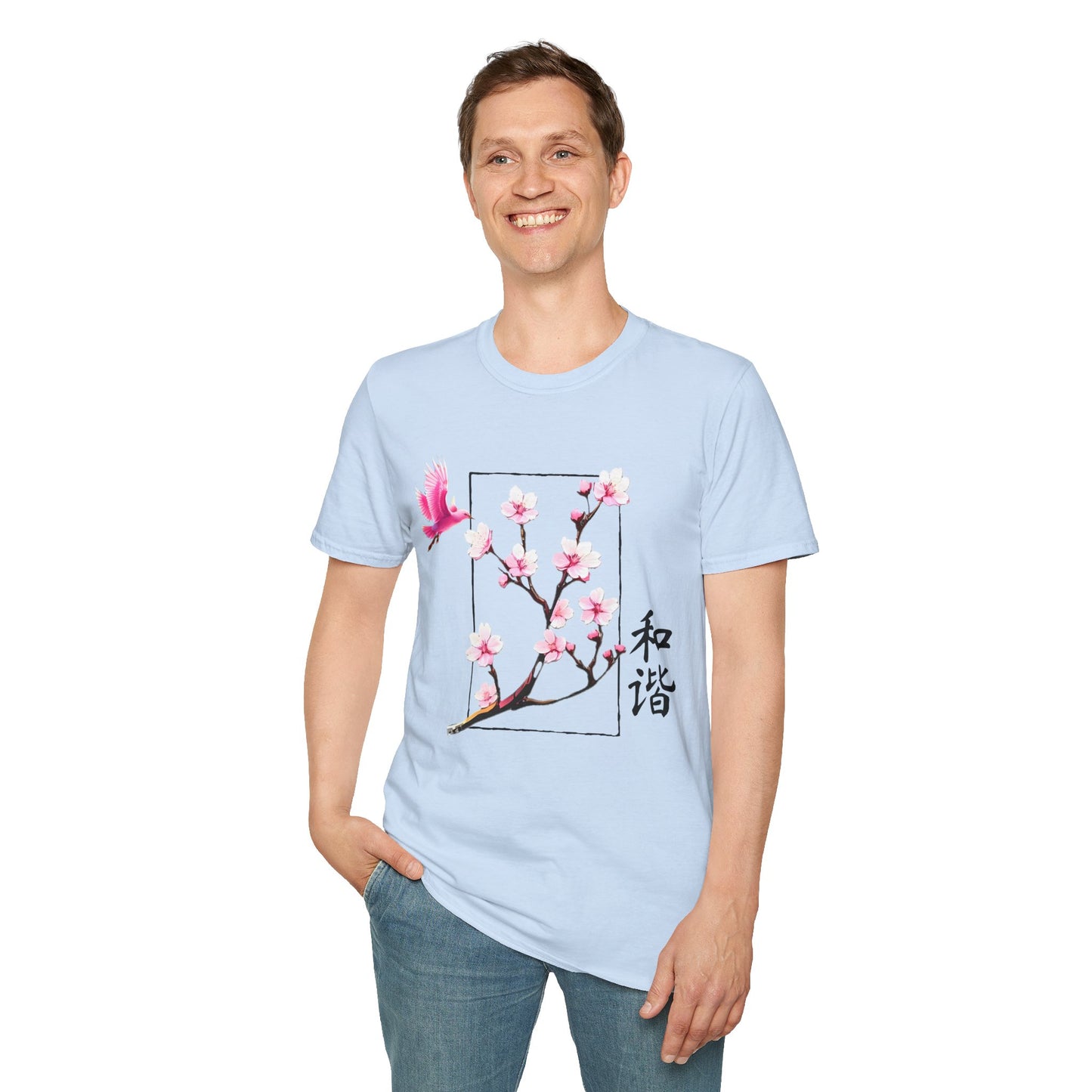 Japanese Cherry Blossom Unisex Softstyle T-Shirt