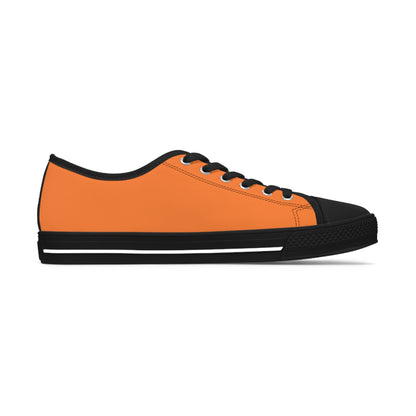 Women's Orange Low Top Sneakers