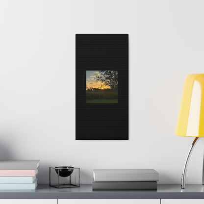 Sunset Black Canvas Gallery Wraps