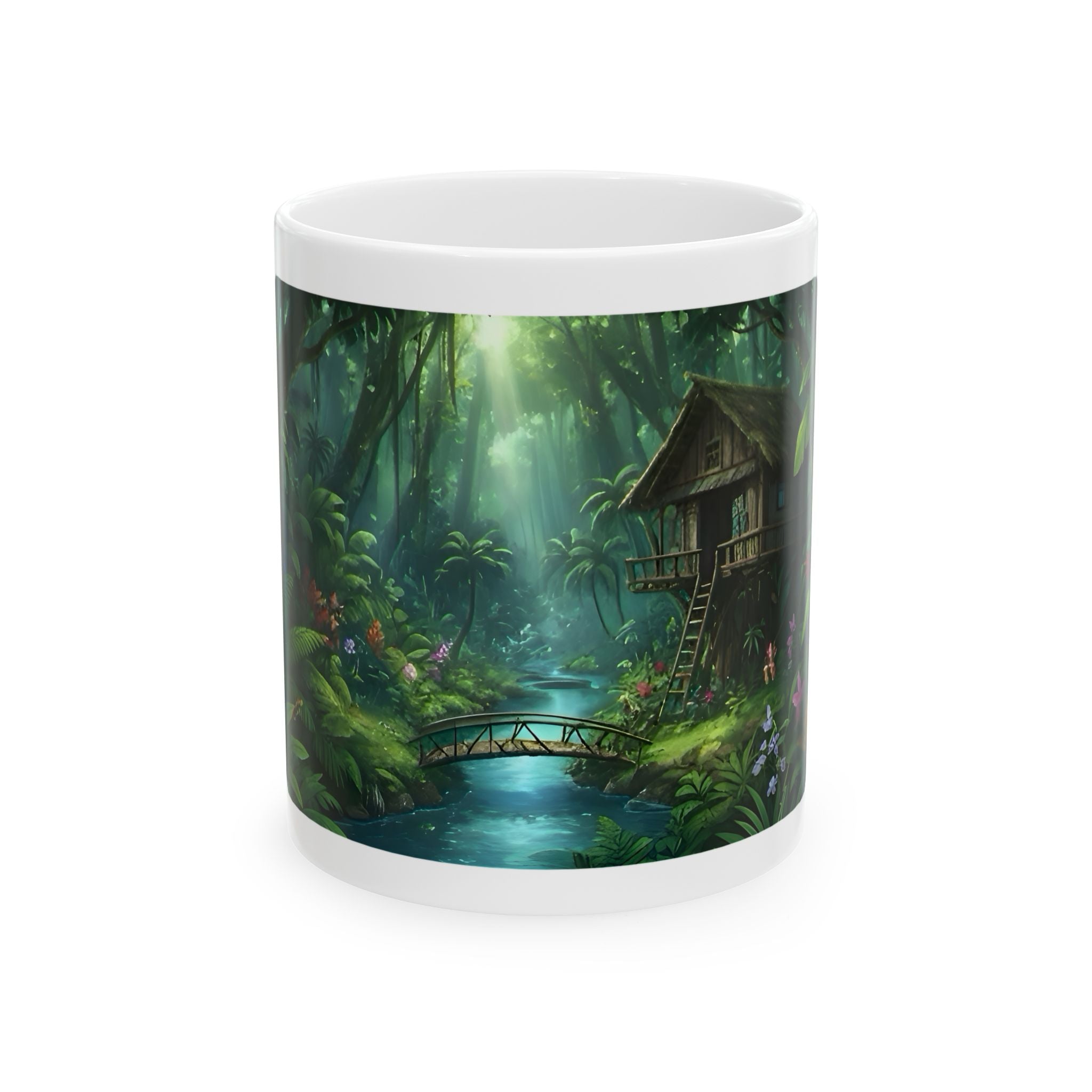 Cozy Architecture & Dreamy Landscapes #34 White Ceramic Mug – Homes Home Sweet Home Cup (11oz/15oz)