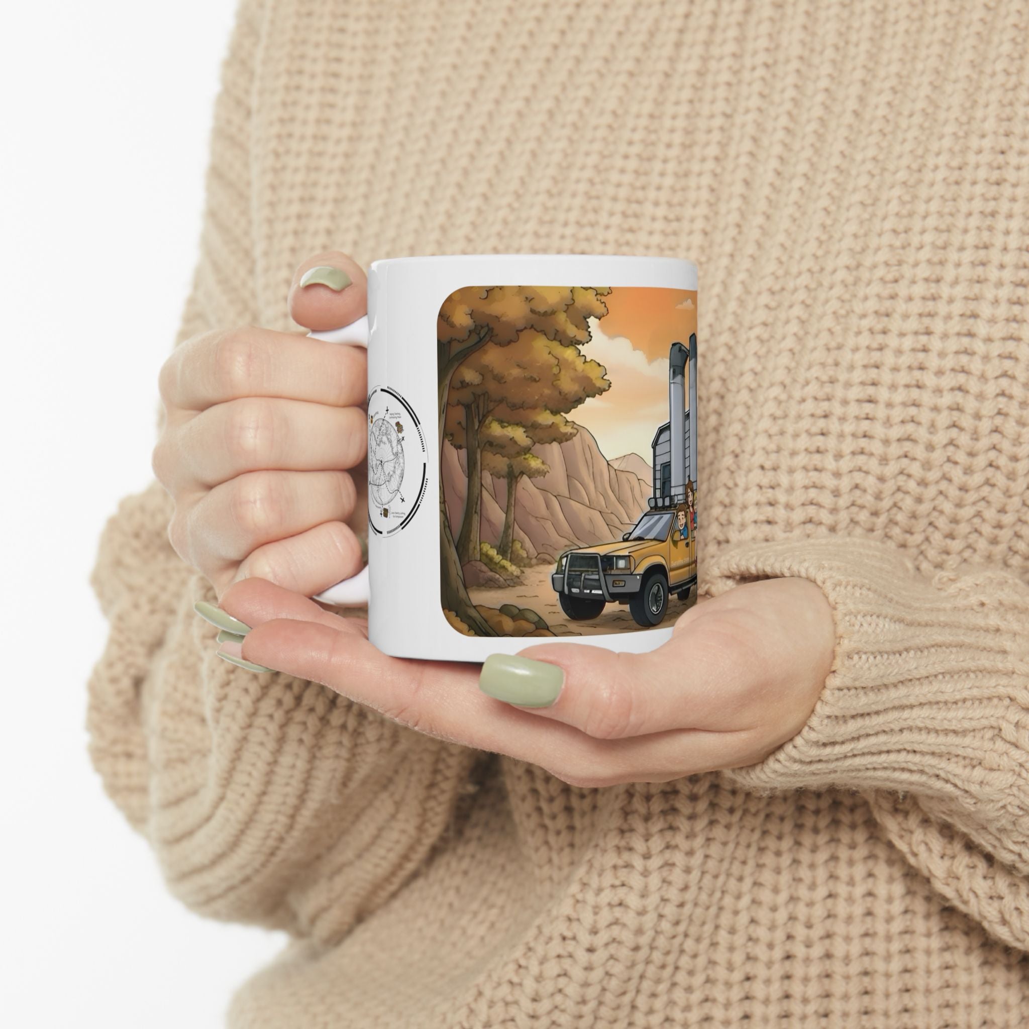 Sunshine State Pickup Trucks #3 Trailer Home White Ceramic Mug – Celebrating Companionship, Creativity & Life’s Little Wonders Cup (11oz/15oz)