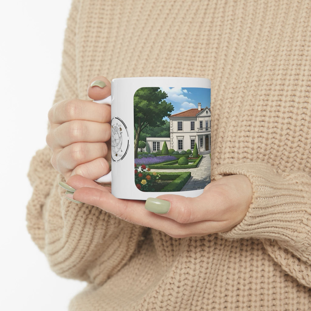 Cozy Architecture & Dreamy Landscapes #38 White Ceramic Mug – Homes Home Sweet Home Cup (11oz/15oz)