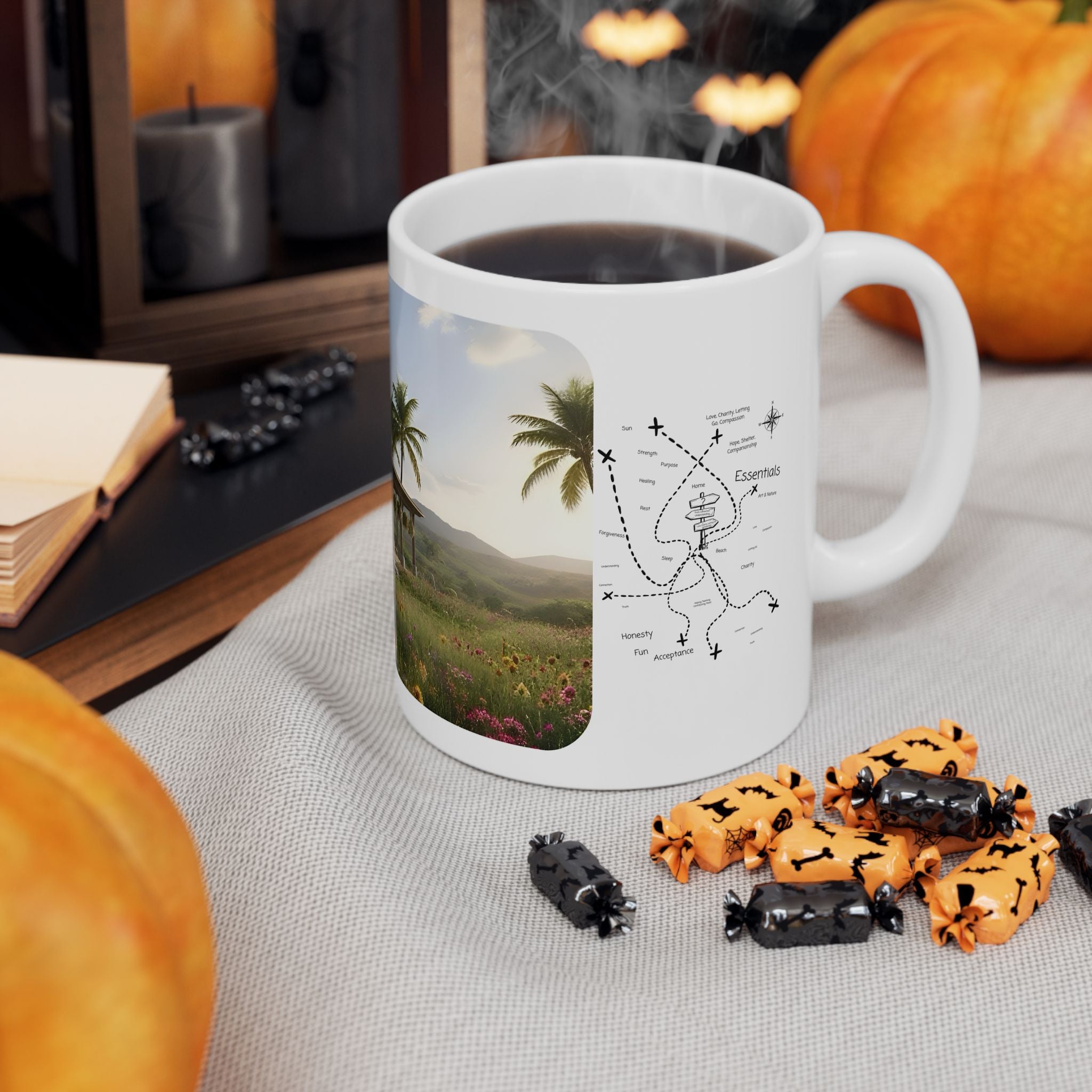 Cozy Architecture & Dreamy Landscapes #25 White Ceramic Mug – Homes Home Sweet Home Cup (11oz/15oz)
