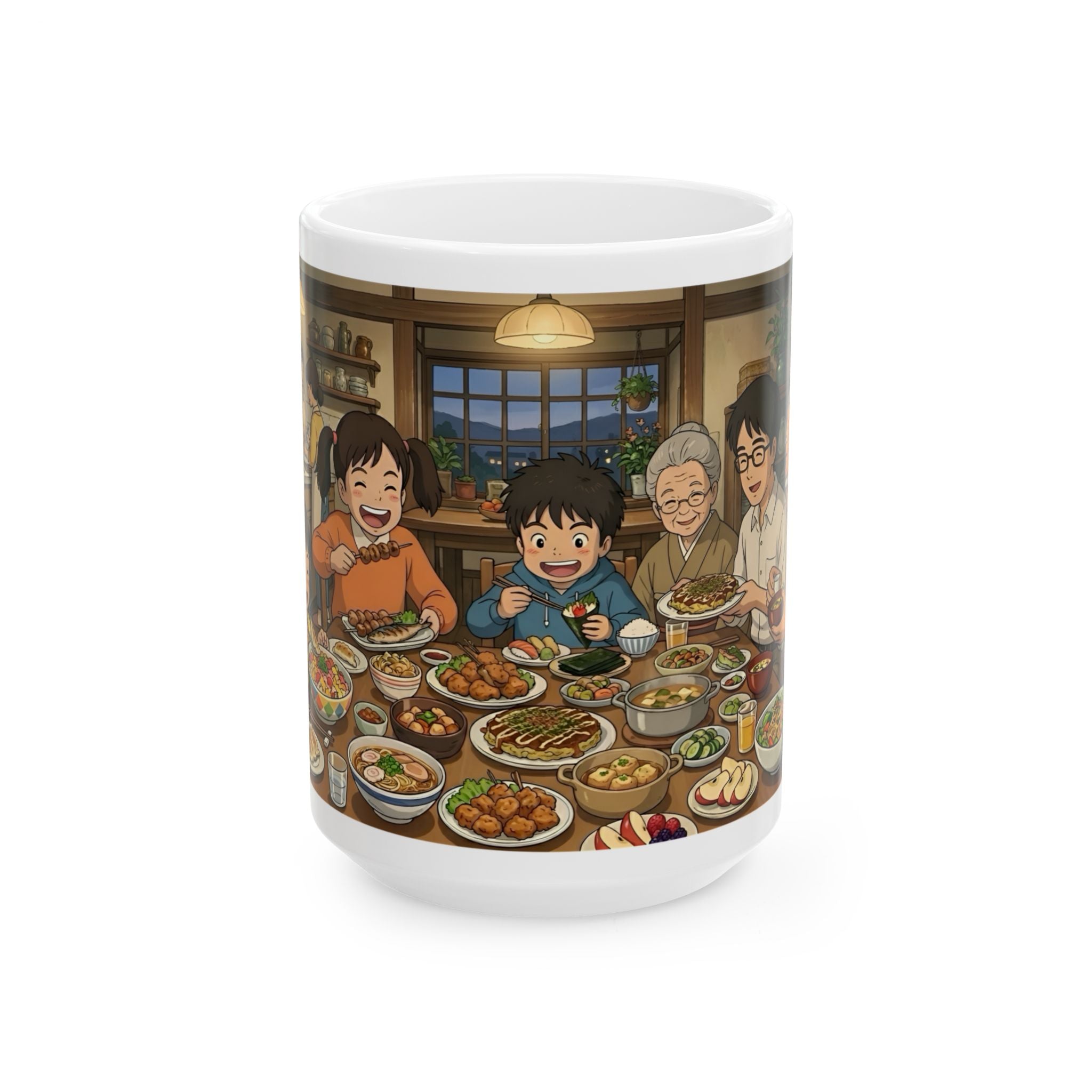 Family & Friends #7 Forever White Ceramic Mug — Cozy Feast Cup (11oz/15oz)