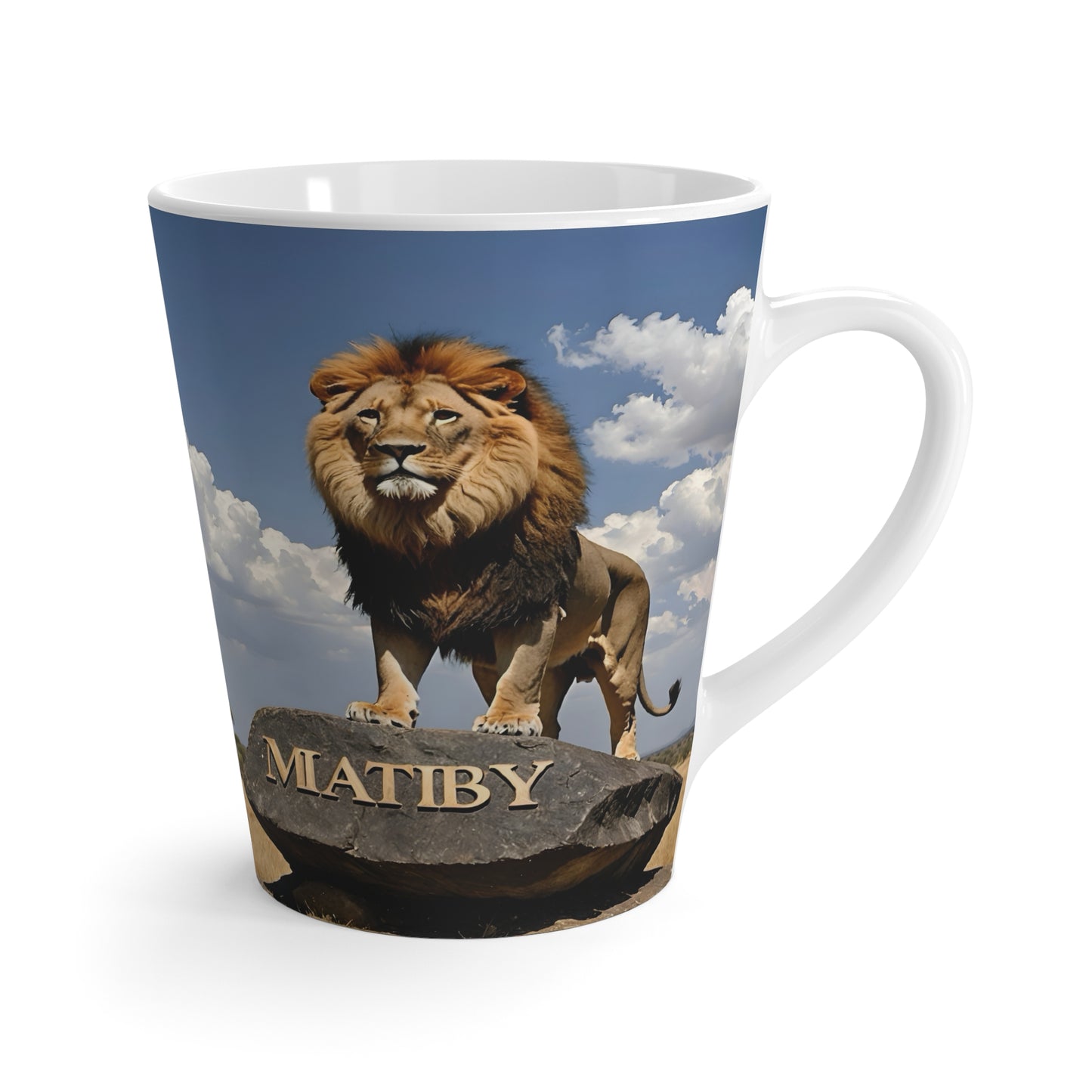 Matiby Lion Mug, White