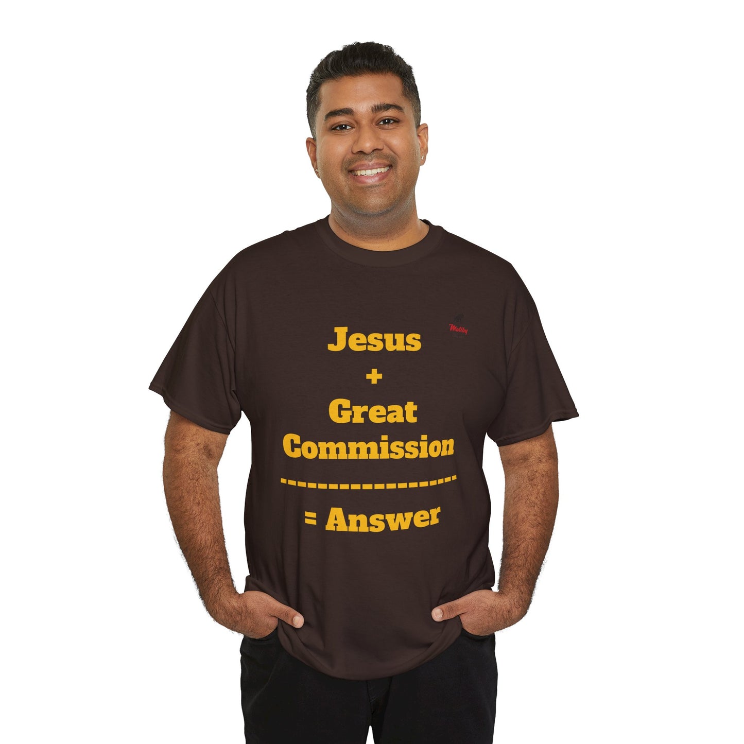 Jesus+Great Commission Unisex Heavy Cotton Tee