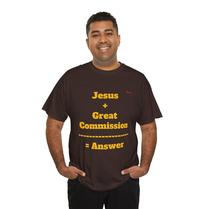 Jesus+Great Commission Unisex Heavy Cotton Tee