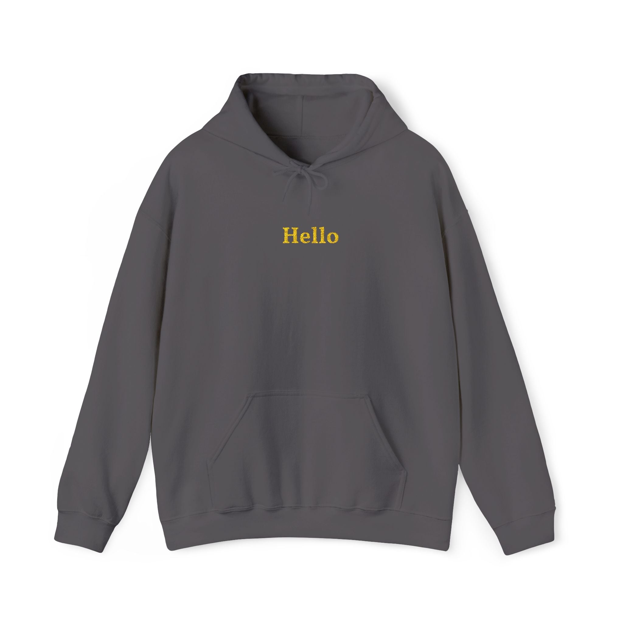 Hello Gold Embroidered Unisex Heavy Blend Hooded Sweatshirt, Strength And Hope Hoodie