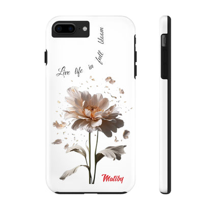 Matiby Amy's Special Flower Bloom White Tough Phone Cases