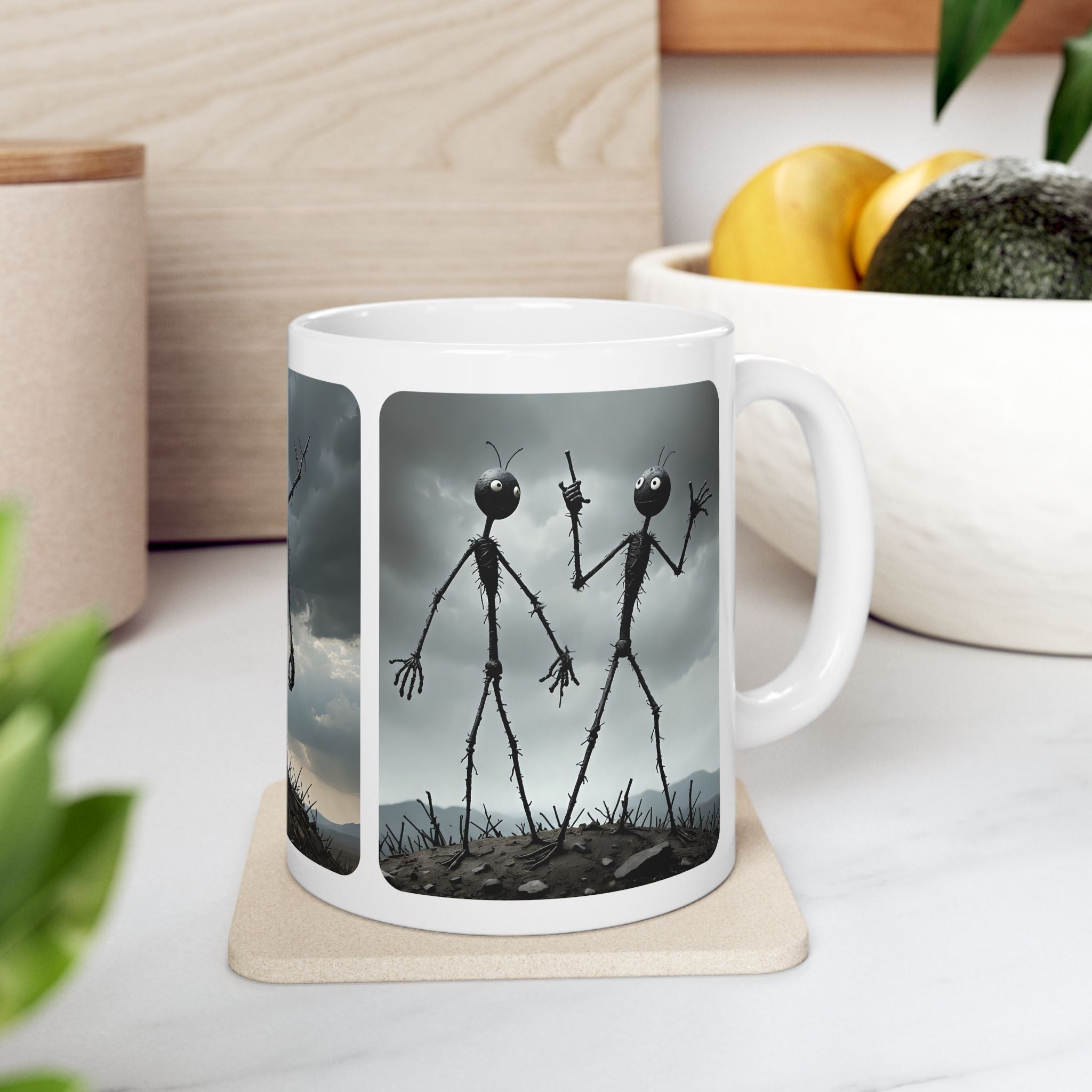 The Stick-To-It Species #4 White Ceramic Mug – Anatomy of Optimism Cup 11oz/15oz