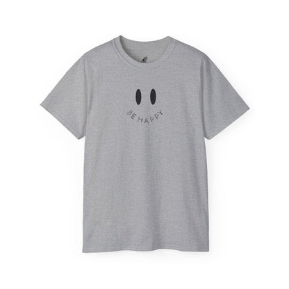 "Be Happy" Smiley Face Unisex Ultra Cotton Tee