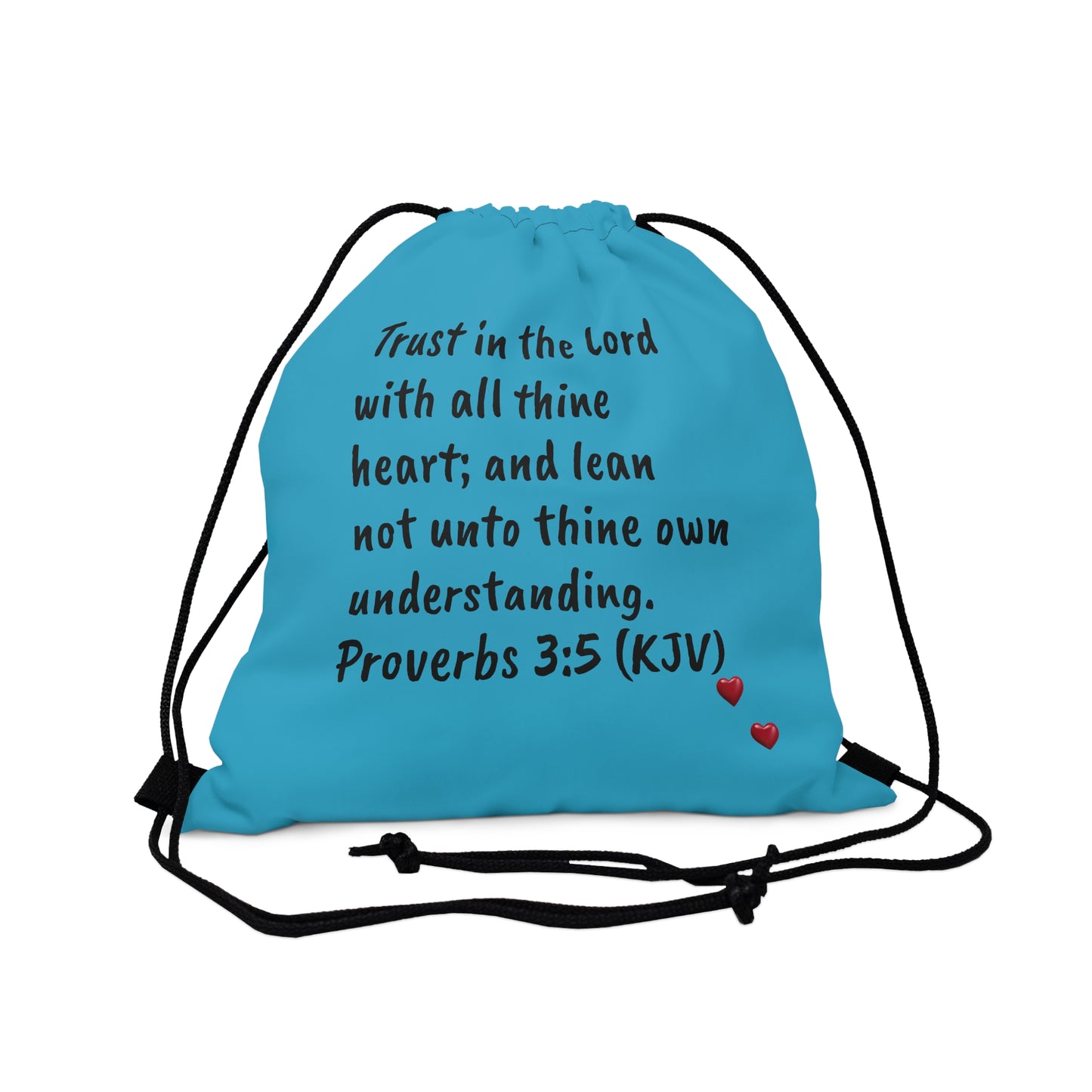 Bible Speaks Outdoor Drawstring Turquoise