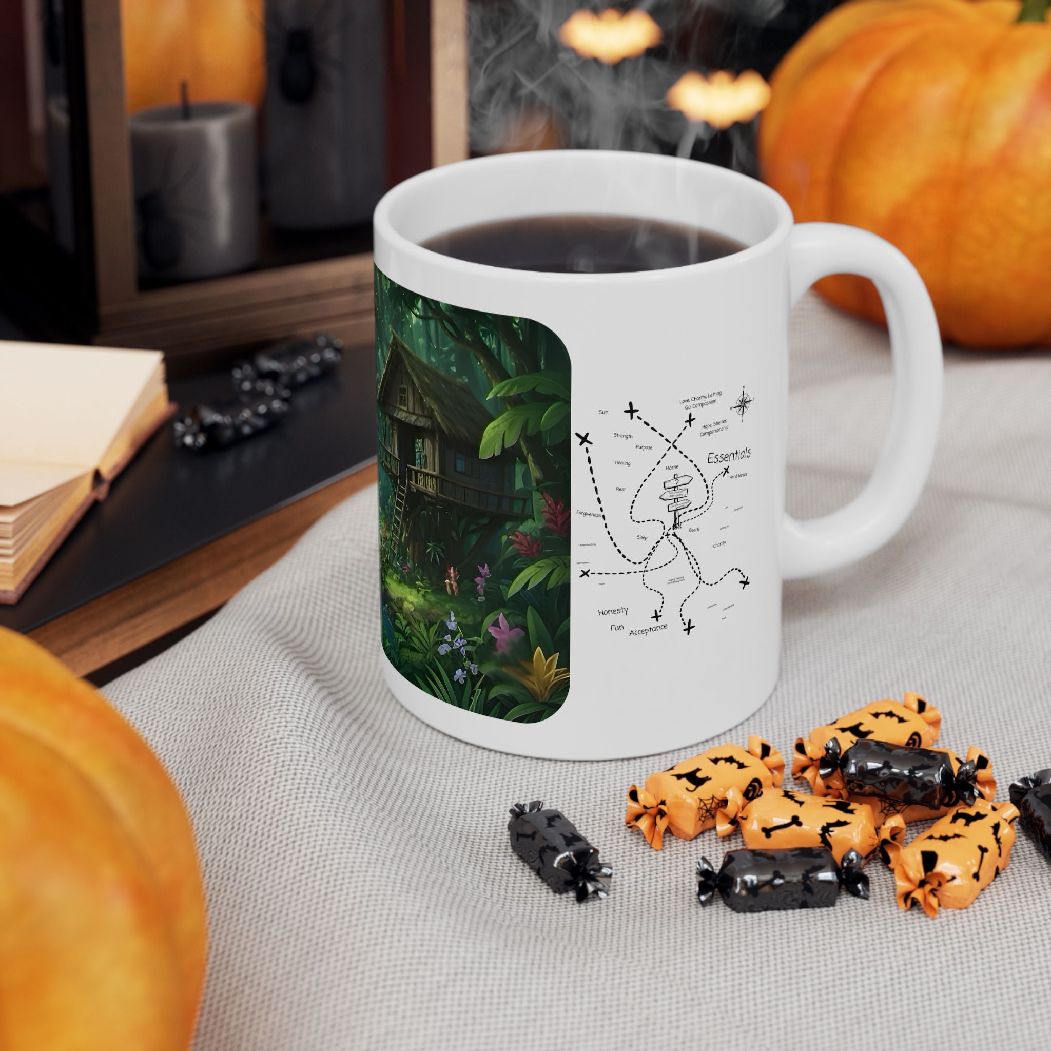 Cozy Architecture & Dreamy Landscapes #34 White Ceramic Mug – Homes Home Sweet Home Cup (11oz/15oz)